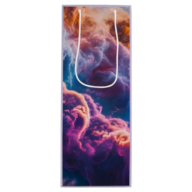 Bolsa Para Vino Arte de Nebulosa Espacial Abstracta - Cósmico Colo (Anverso)
