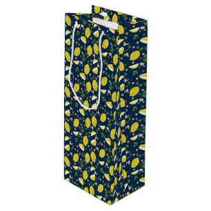 Bolsa Para Vino Azul amarillo de limón de verano brillante