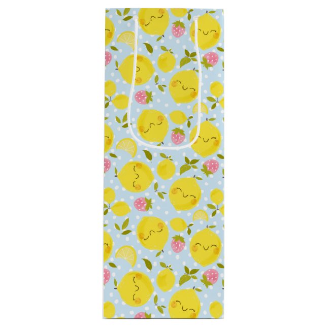 Bolsa Para Vino Azul limón de fresa (Anverso)