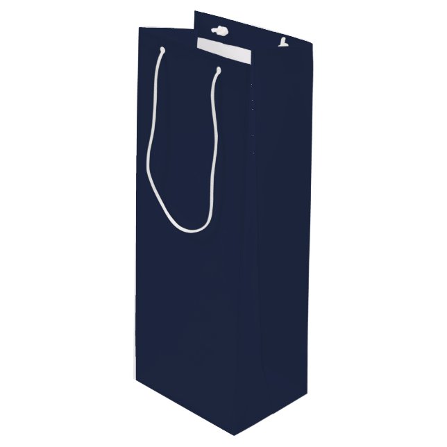 Bolsa Para Vino Azul Marino (Angulo Anverso)