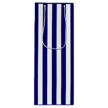 Azul Marino Oscuro y Raya Blanca