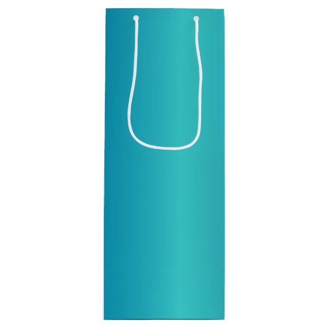 Bolsa Para Vino Azul metálico (Anverso)