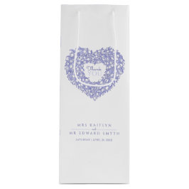 Bolsa Para Vino Azul tulipán arte corazón gracias a favor de la bo