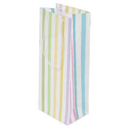 BOLSA PARA VINO AZUL VERDE AMARILLO ROSA PURPURA RAYAS