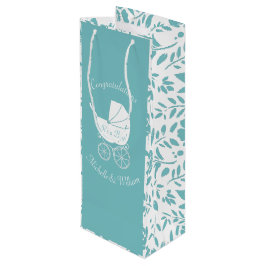 Bolsa Para Vino Baby Shower de portación de vintage