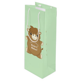 Bolsa Para Vino Baby Shower de vaca Highland de Escocia