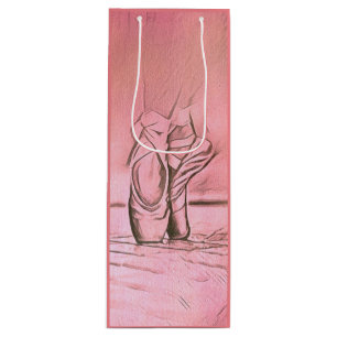 Bolsa Para Vino Ballet rosa zapatillas Ballerina