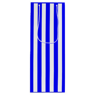 Bolsa Para Vino Banda azul y blanca