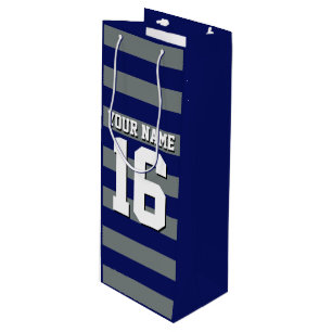 Bolsa Para Vino Banda de perritos del equipo de carbón azul de la
