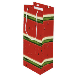 Bolsa Para Vino Banda de regalo de la sandía de color rojo brillan