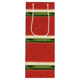 Bolsa Para Vino Banda de regalo de la sandía de color rojo brillan