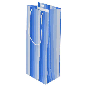 Bolsa Para Vino Bandas de sombra azules