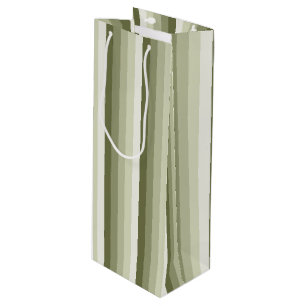Bolsa Para Vino Bandas de sombra verde oliva