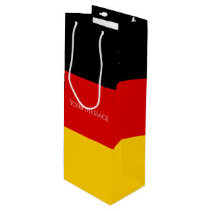 Bolsa Para Vino Bandera de Alemania Schwarz Rot Gold Personalizada