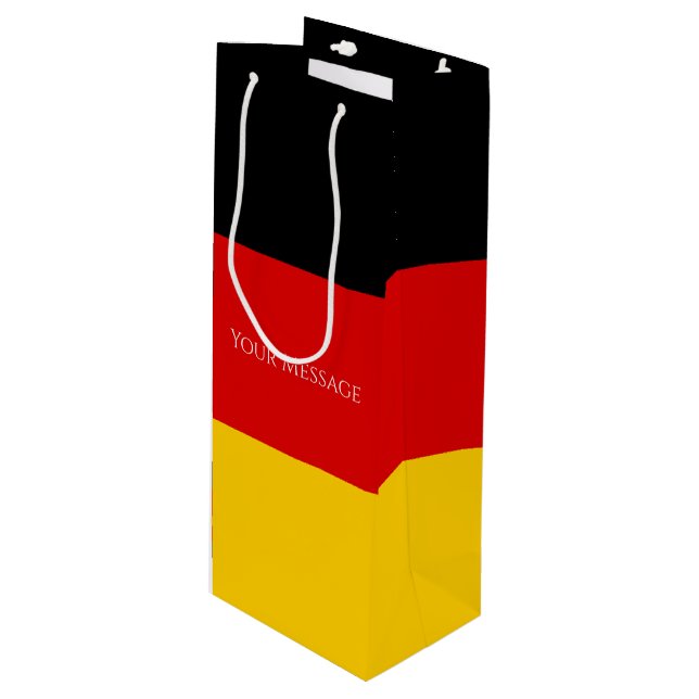 Bolsa Para Vino Bandera de Alemania Schwarz Rot Gold Personalizada (Angulo Anverso)