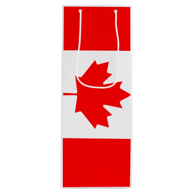 Bolsa Para Vino Bandera de Canadá (Anverso)