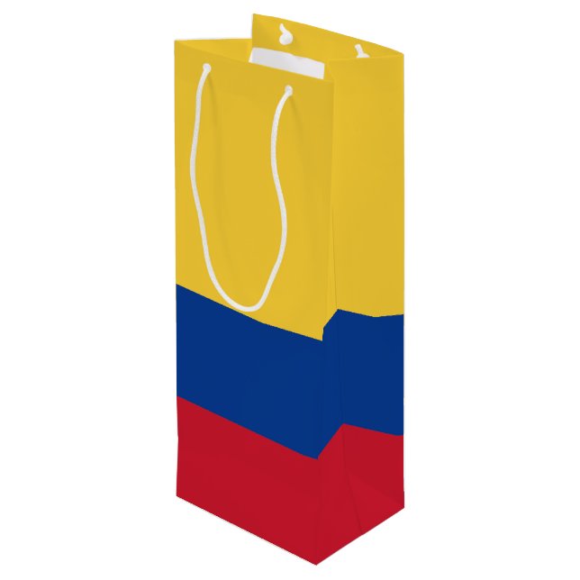 Bolsa Para Vino Bandera de Colombia (Angulo reverso)