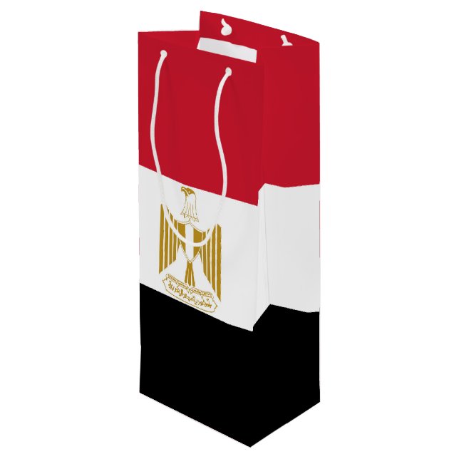 Bolsa Para Vino Bandera de Egipto (Angulo reverso)
