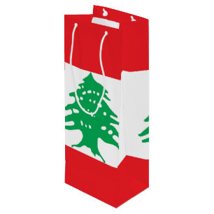 Bolsa Para Vino bandera de Líbano