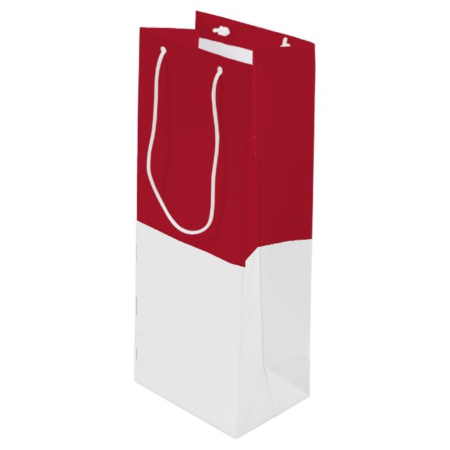 Bolsa Para Vino Bandera de Mónaco (Angulo Anverso)