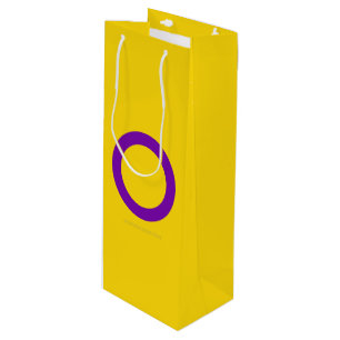 Bolsa Para Vino Bandera del orgullo intersexual de SlipperyJoe's f