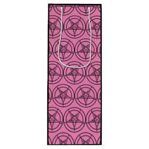 Bolsa Para Vino Baphomet rosa Pentagram Satanic