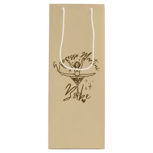 Bolsa Para Vino Bebé de Martini de Espresso (Anverso)