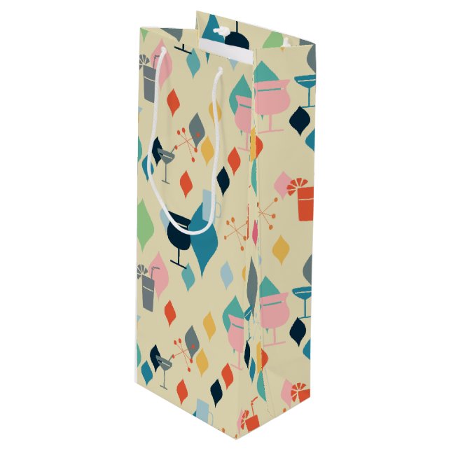 Bolsa Para Vino Bebidas modernas de mediados de siglo (Angulo Anverso)