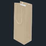 Bolsa Para Vino Beige Champán<br><div class="desc">El beige champán es una mezcla suave y pálida de beige y dorado claro, besada por sutiles tonos subyacentes de amarillo cálido o rosa. Inspirado en la elegancia atemporal del vino espumoso, este color evoca lujo, sofisticación y celebración. Su brillo tranquilo lo convierte en un favorito para bodas, eventos corporativos...</div>