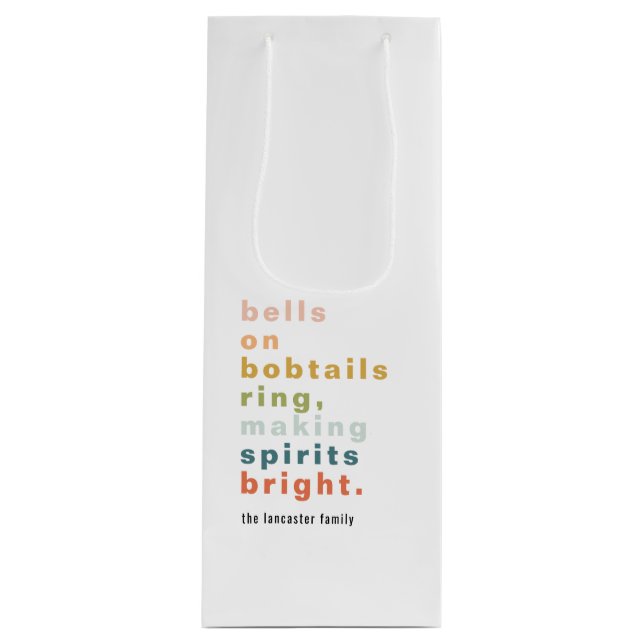 Bolsa Para Vino Bells on Bobtails (Anverso)