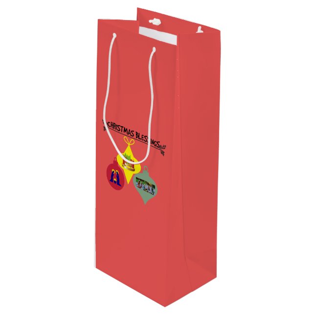 Bolsa Para Vino Bendición para los navidades (Angulo Anverso)