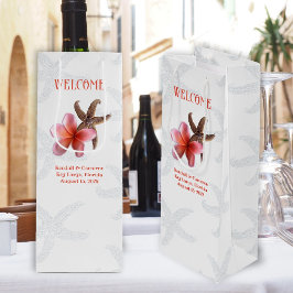 Bolsa Para Vino Bienvenida a la boda de destino Starfish n Plumeri