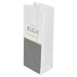 Bolsa Para Vino Bienvenidos al código postal del vecindario verde 
