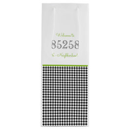 Bolsa Para Vino Bienvenidos al código postal del vecindario verde 