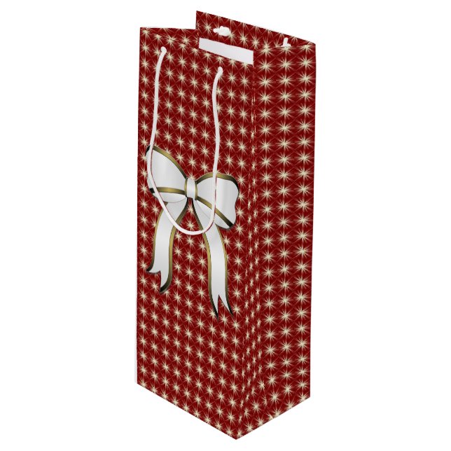 Bolsa Para Vino Big Bow Red Navidades Holiday Wine Bag (Angulo Anverso)
