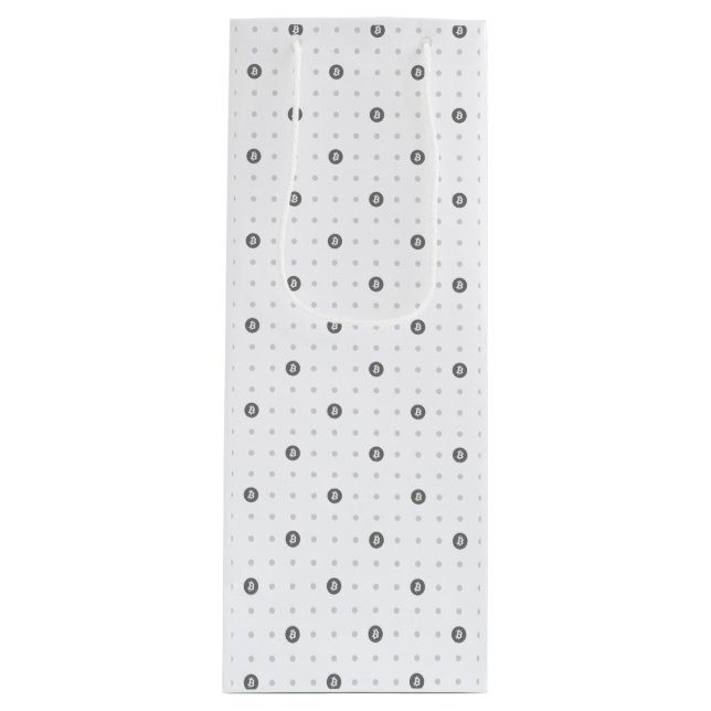 Bolsa Para Vino Bitcoin Polka Dots Wine Bag (Anverso)