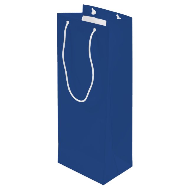 Bolsa Para Vino Blank Crea tu propio - Azul profundo (Angulo reverso)