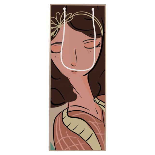 Bolsa Para Vino Blogger de la planta de moda (Anverso)