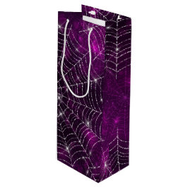 BOLSA PARA VINO BOKEO DE PURPLE CON WEBS DE ESPÍRITU DE PLATA
