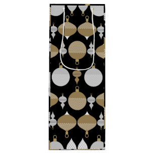 Bolsa Para Vino Bola decorativa de Navidades retro de oro