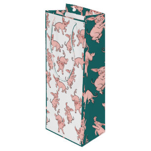 Bolsa Para Vino Bolsa de vino de cerdo feliz