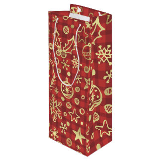 Bolsa Para Vino bolsa de vino de Navidad