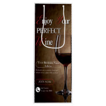 Bolsa de vino minimalista elegante blanca y negra