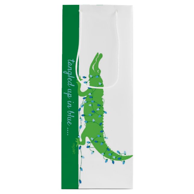Bolsa Para Vino Bolsa regalo botella de vino de caimán (Anverso)