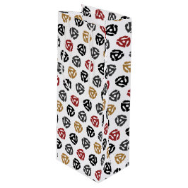 Bolsa Para Vino Bolsa Retro de regalo de vino de 45 RPM con regist