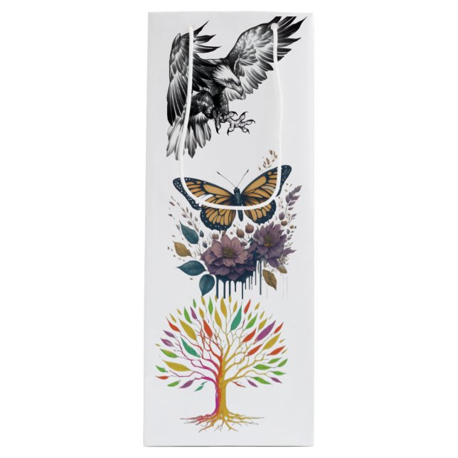 Bolsa Para Vino Bolso de triple diseño (Anverso)
