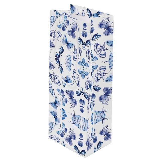 Bolsa Para Vino Bolso del regalo de las mariposas (Angulo Anverso)