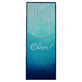 Bolsa Para Vino ¡bonito Azul Mandala Abstract!