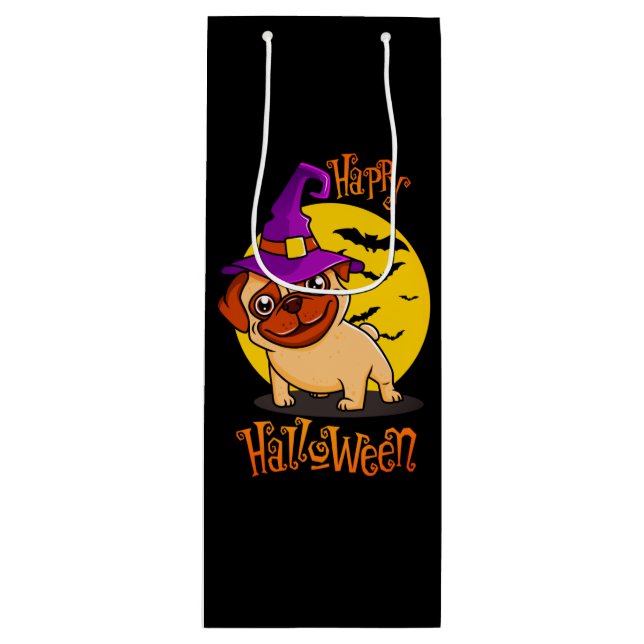 Bolsa Para Vino BooF -Bruno el Bulldog francés de brujería (Anverso)