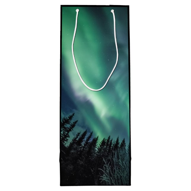 Bolsa Para Vino Bosque de luz del norte (Reverso)